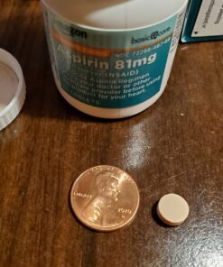 Amazon Basic Care Aspirin 81 mg Pain Reliever (NSAID) Chewable Tablets, Low Dose , Orange Flavor, 108 Count (3 Packs of 36) 36 Count (Pack of 3) 42 81QChp3LkAL