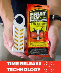 Fruit Fly BarPro – 4 Month Protection Against Flies, Cockroaches & Other Pests. Fly Traps for Indoors/Outdoor. Better Than Mosquito Zapper 1 Pack 18 81QDRtVaBhL
