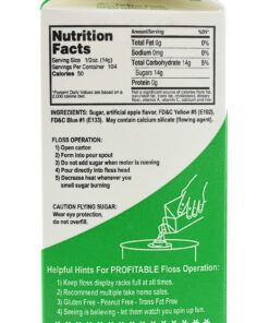 Alternative view of Green Apple Flossugar (1/2 gallon) Green Apple