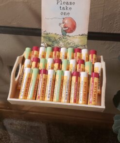 Burt's Bees Lip Balm Stocking Stuffers, Moisturizing Lip Care Christmas Gifts, Original Beeswax with Vitamin E & Peppermint Oil, All Natural (4-Pack) Pomegranate 4 Count (Pack of 1) 41 81QEnEgvL