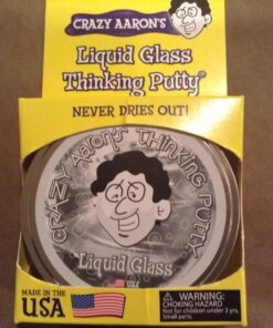 Crazy Aaron's Liquid Glass Thinking Putty 4 Inch Tin (3.2 oz) - See-Through Putty, Soft Texture - Never Dries Out 52 81QI6JFrIQL
