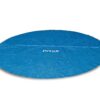 INTEX 28015E Solar Pool Cover: For 18ft Round Easy Set and Metal Frame Pools – Insulates Pool Water – Reduces Water Evaporation – Keeps Debris Out – Reduces Chemical Consumption 18 ft 10 81QJEKCOk0L