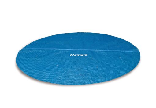 INTEX 28015E Solar Pool Cover: For 18ft Round Easy Set and Metal Frame Pools – Insulates Pool Water – Reduces Water Evaporation – Keeps Debris Out – Reduces Chemical Consumption 18 ft