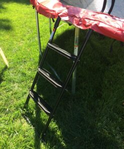 JumpSport SureStep Removable Platform 2-Step Trampoline Safety Ladder - Easy to Attach, Powder Coated, and UV Treated for Weather Protection 3-Step Ladder 18 81QJgrn5DL