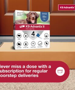 K9 Advantix II XL Dog Vet-Recommended Flea, Tick & Mosquito Treatment & Prevention | Dogs Over 55 lbs. | 4-Mo Supply 4 Pack XL Dog only 26 81QK5v GlL