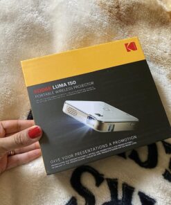 KODAK Luma 150 Ultra Mini Pocket Pico Projector - Built in Rechargeable Battery & Speaker, 1080P Support Portable Wireless LED DLP Movie & Video Travel Projector, connects to iPhone and Android 30 81QKe6UIweL