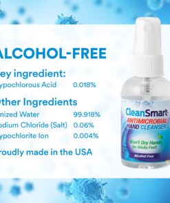 CleanSmart Skin & Hand Cleanser, 2 Ounce Spray Bottle (Pack of 3) Alcohol-Free Safe Cleanser 9 81QLovwBq L