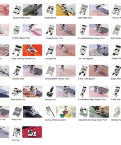 Professional Domestic 52 PCS Sewing Machine Sewing Foot Presser Foot Presser Feet Set for Brother, Singer, Babylock, Janome, Elna, Toyota, New Home, Simplicity and Kenmore Low Shank Sewing Machines 10 81QMKxrDGnL