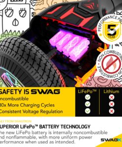SWAGTRON Swagboard Twist Lithium-Free Hoverboard with Startup Balancing Twist 3 LED Jet Black 10 81QNCKa0goL