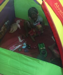 Alvantor Kids Tents Indoor Children Play Tent For Toddler Tent For Kids Pop Up Tent Boys Girls Toys Indoor Outdoor Playhouse Camping Playground 8010 Rainbow 48”x48”x42" 48 81QNCjSmSgL