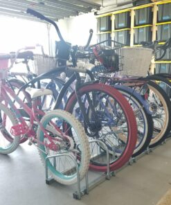 Hromee Bike Floor Parking 1-6 Rack Adjustable Bicycle Storage Organizer Stand for Garage, Silver 40 81QO4qa4LQL