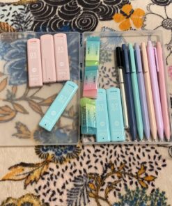 Four Candies Cute Mechanical Pencil Set, 6PCS Pastel Pencils 0.5mm & 0.7mm with 360PCS HB Pencil Leads, 3PCS Erasers and 9PCS Eraser Refills, Aesthetic Mechanical Pencils for Girls Writing 0.5&0.7 mm 44 81QOzcRnwSL