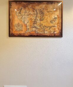 POSTER STOP ONLINE The Hobbit/The Lord of the Rings - Movie Poster/Print (Map of Middle Earth - Limited Dark/Sepia Edition) (Size 36" x 24") (Unframed) Unframed 22 81QPp33MLnL