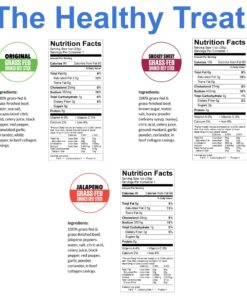 Variety - Original, Jalapeno, Smokey Sweet Flavors Grass Fed Beef Stick,Sogo Snacks, Gluten-Free Snack, Road Trip Snacks, Snack Pack of 24, Spice Level 0-3.5 of 5 Jerky Sticks Variety - Org, Jala, SS 1 Ounce (Pack of 24) 8 81QQ2U5CaL