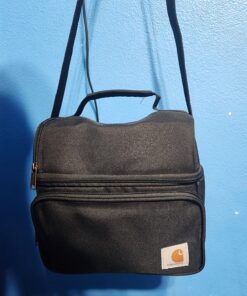 Carhartt Deluxe Dual Compartment Insulated Lunch Cooler Bag, Black Solid 49 81QQ6wiOOJL