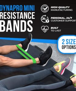 DYNAPRO Resistance Bands- Mini Precision Loop Exercise Bands with 2 Size Options, Perfect for Any Home Fitness Training Program 10 inch Black-Blue-Pink-Purple-Yellow 11 81QQMMYCyoL