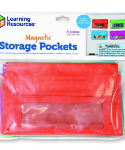 Learning Resources Magnetic Storage Pockets, Set of 4 in 4 Colors,Whiteboard Accessory Case, Classroom Organization, Back to School Supplies,Teacher Supplies 9 81QQUmehF L