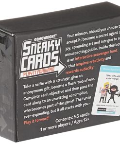 Gamewright Sneaky Cards Card Game, Multi-colored, 5" 5" 10 81QRx6YixwS