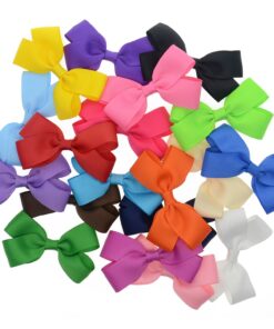 40pcs Toddler Girls Ribbon Bows for Hair (3 Inch Bow Bulk Pack) (20 pairs toddler bows) 20 Pairs 3 inch Hair Bows 27 81QS0eMazYL