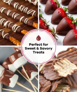 Wilton Chocolate Pro Chocolate Melting Wafers - Fill your Chocolate Fondue Fountain with the Quick Melting Chocolate Wafers for Dessert Dipping Fun, 2-Pound (Pack of 2) 2 Pound (Pack of 2) 0 23 81QSL6MCpWS