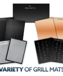 Kona Copper Grill Mats - Ultimate Grill Mats for Outdoor Grill, Nonstick, BBQ Grill Mat for Gas, Pellet, & Charcoal Grills, The Essential BBQ Mat for Every Grilling Enthusiast. Set of 2, 0.30mm Thick 26 81QSWfR0AmL