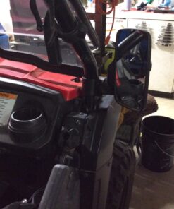 OxGord UTV Rear View Side Mirrors Shatter-Proof, Universal Best for 1.6" - 2" Roll Cage Bar, Adjustable Arm - High Impact Tempered Glass 2-pack Side View 29 81QSpLaFaYL