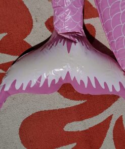 Jasonwell Giant Inflatable Mermaid Tail Pool Float with Fast Valves Summer Beach Swimming Pool Party Lounge Raft Decorations Toys for Adults Kids (Pink) Pink - XL 30 81QStvFOo1L