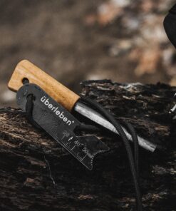 überleben Zünden Fire Starter - Traditional Ferro Rod, Handcrafted Wood Handle - 5/16", 3/8", & 1/2" Thick Fire Steel - 12,000-20,000 Strikes - Survival Igniter with Neck Lanyard & Multi-Tool Striker Trad 5/16" 19 81QTDfzEJkL