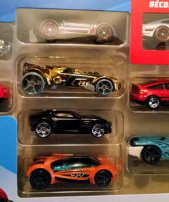 Hot Wheels Basic Car 9-Pack of 1:64 Scale Vehicles with 1 Exclusive Car, Modern & Vintage Models, Toy for Collectors & Kids 3 Years Old & Older 18 81QTSchZnpL