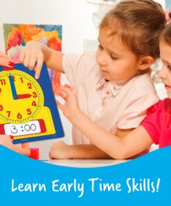 Learning Resources Write & Wipe Demonstration Clock - 1 Piece, Ages 6+ Paper Clocks for Teaching, First Grade Learning Games, Teaching Time Essentials, Homeschool Supplies, Classroom Supplies 15 81QV12081dL 1