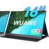 WUAWE 16" Portable Monitor, 1920x1200P 16:10 Full HD USB C HDMI Travel Monitor for Laptop, External Second Computer Monitor with HDR Freesync Low Blue Light for PC MacBook Phone PS5 Xbox Switch