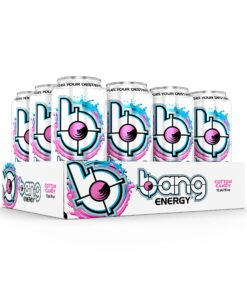 Alternative view of Bang Energy Cotton Candy, Sugar-Free Energy Drink, 16-Ounce (Pack of 12) 16 Ounce (Pack of 12)