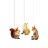 GALLERIE II Fox Squirrel Hare Christmas Xmas Ornament A/3 Multi 47 81QVrR2k2gL