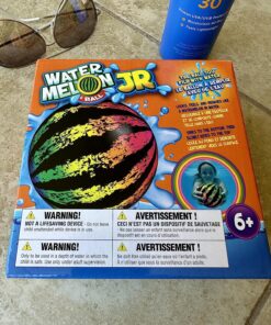 Watermelon Ball The Original Pool Toys for Kids Ages 8-12 - 6.5 inch Pool Ball for Teens, Adults, Family - Pool Games, Pool Toys, Fun Swimming Pool Games, Water Football, Diving and Beach Ball Play 23 81QWZa9GL