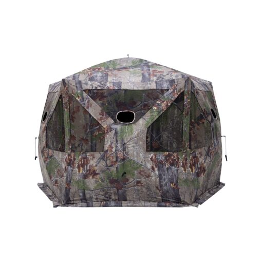 Barronett Blinds® Pentagon™, Portable Hunting Blind, 5-Sided Hub Blind, Huge Interior, Low Profile Windows, 4-Person, 72" x 96" x 96" BLOODTRAIL BACKWOODS