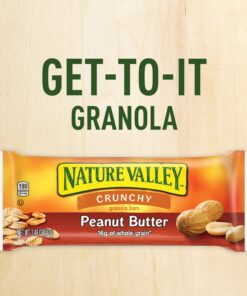Nature Valley Granola Bars, Crunchy, Peanut Butter, 6 Pouches - 1.49 oz, 2-Bars Per Pouch (Pack of 6) 36 Count (Pack of 1) 12 81QXag9UkKL