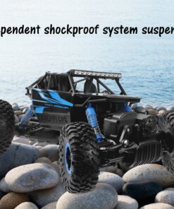 Click N' Play Remote Control Car 4WD Off Road Rock Crawler Vehicle 2.4 GHz, Blue 17 81QYLrAyfkL