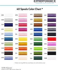 40 Spools Polyester Embroidery Machine Thread 33 81QYNjm21zL