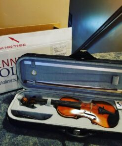 Bunnel Pupil Violin Outfit 4/4 Full Size By Kennedy Violins - Carrying Case and Accessories Included - Solid Maple Wood and Ebony Fittings 51 81QZIFfqjL