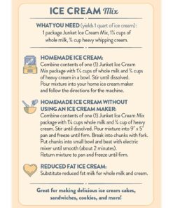 Junket Ice Cream Mix Bundle - 2 Vanilla, 2 Chocolate, 2 Strawberry (6 Total) 17 81QaFIfNoL