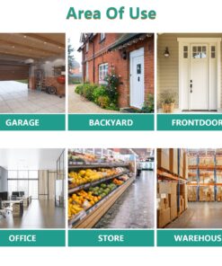 WALI Bullet Dummy Fake Surveillance Security CCTV Dome Camera Indoor Outdoor with one LED Light Warning Security Alert Sticker Decals (TC-S4), 4 Packs, Silver 32 81QaiRG2ZIL