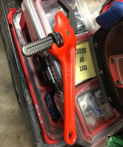 RIDGID 31305 Model E-110 9.5" Offset Hex Jaw Pipe Wrench, Red, Made in The USA 42 81QbcIelhL