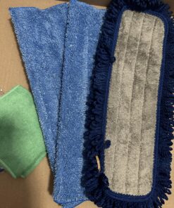 18" Professional Microfiber Mop - Hardwood Floor Mop - Dry & Wet Mop for Wood, Laminate, Tile, Vinyl Floors | Washable Pads | Wet & Dust Mopping | Adjustable Handle + 1 Microfiber Cloth Mop Kit with Telescoping Handle 46 81QcwqHYB6L