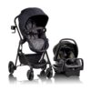 Evenflo Pivot Modular Travel System with LiteMax Infant Car Seat with Anti-Rebound Bar (Casual Gray) Casual Grey Stroller 18 81Qdu7LmSfL