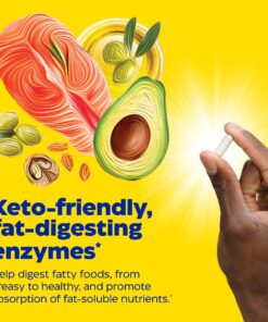 Enzymedica Lypo Gold, Digestive Enzymes for Fat Digestion, Offers Fast Acting Gas & Bloating Relief, 60 Count 60 Count (Pack of 1) Standard Packaging 19 81QgThH4VL 1