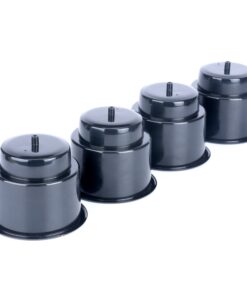 Amarine Made (Set of 4) Black Recessed Drop in Plastic Cup Drink Can Holder with Drain for Boat Car Marine Rv - Black 30 81Qjq9JG5L