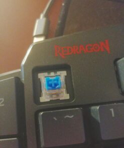 Redragon K585 DITI One-Handed RGB Mechanical Gaming Keyboard, 42 Keys Type-C Professional Gaming Keypad w/Upgraded Hot-Swappable Socket, 7 Onboard Macro Keys & Detachable Wrist Rest Blue Switch Black 51 81Qk08bE3CL