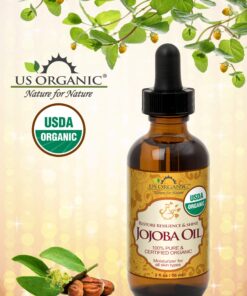 Alternative view of US Organic Jojoba Oil, USDA Certified Organic,100% Pure & Natural, Cold Pressed Virgin, Unrefined, Haxane Free, Sourced from Middle East directly (Small (2oz, 56ml)) 2 Fl Oz (Pack of 1)