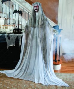 Alternative view of Fun Express Indoor and Outdoor Halloween Decorations - Ransform Your Home Intohaunted House with Our Lifesize Ghost Girl Bride Scary Halloween Decorations, Instill Fear with The Flashing Red Eyes