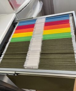 Amazon Basics Hanging Organizer File Folder, Letter Size, Assorted Colors - Pack of 25 44 81Qlb993UgL